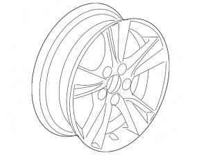 Wheel disk R17 Acura ILX 13-15 curb