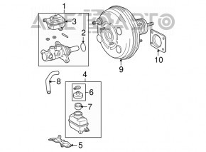 Vacuum Booster Toyota Highlander 08-13 3.5