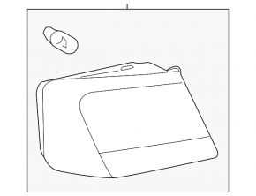 External wing lamp left Audi A6 C7 12-15 prerest
