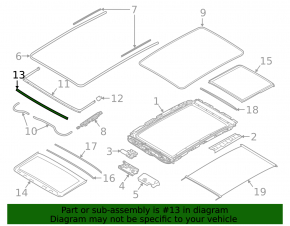 Panorama seal deflector BMW X7 G07 19-