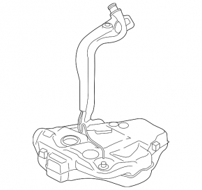 Fuel tank VW Jetta 13-16 USA hybrid