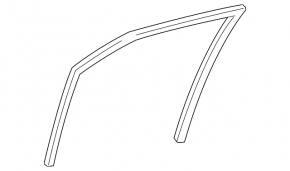 Front left glass seal for Lexus IS 14-20
