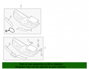 Emblem grille grill Hyundai Elantra UD 11-13 dorest