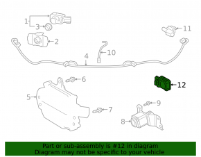 Humidity sensor Lexus ES250 ES300h ES350 19-26