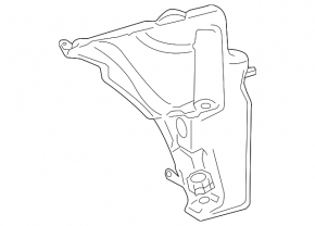 Audi A4 B8 08-16 washer reservoir without neck, without sensor
