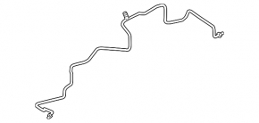 Long air conditioning hose, iron, Nissan Murano z50 2003-2007