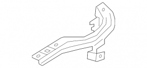 Right hood hinge Chevrolet Bolt 17-