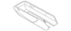 Nissan Ariya 23-25 black right side center console trim
