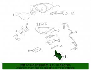 Right side mirror assembly for Porsche Cayenne 19-26, turn signal, heated, auto-dimming, BSM