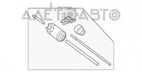 Mercedes GLC 16-22 passenger seat longitudinal adjustment motor