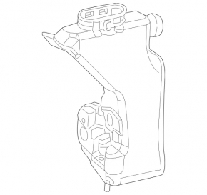 Mercedes GLC 16-22 windshield washer reservoir without heating