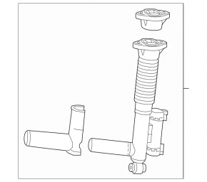 Rear left shock absorber Mercedes E 400 17-18 AWD, Luxury pkg