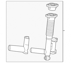 Rear left shock absorber Mercedes E 400 17-18 AWD, Luxury pkg