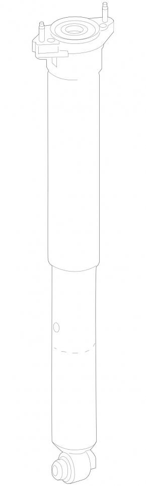 Shock absorber rear left Mercedes GLC 16-22