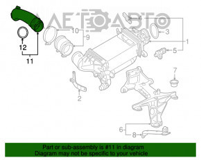 Turbocharger pipe Mercedes GLC 300/350e 16-19