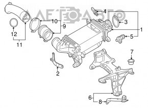 Turbocharger pipe Mercedes GLC 300/350e 16-19