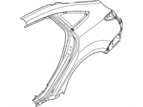 Quarter wing rear left Ford Focus mk3 11-18 4d