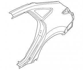 Quarter wing rear left Ford Focus mk3 11-18 4d