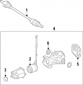 All-wheel drive clutch for Lincoln Continental 17-20 2.7, 3.0, 3.7