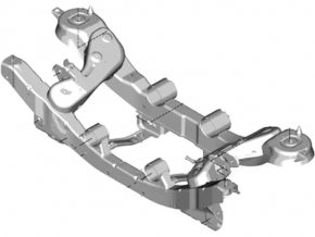 Rear subframe Ford Escape MK3 13-19 AWD rusty