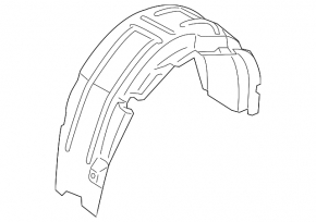 Rear left fender liner for Lincoln MKZ 13-20