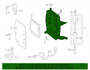 ECU bracket Ford C-max MK2 13-18