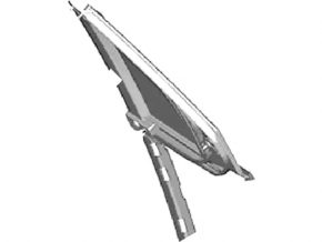 Glass triangle door front left Ford Fusion mk5 13-20 type 2