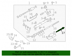 Left steering rod for Mazda CX-9 07-15
