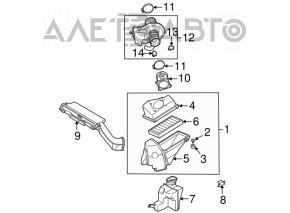 Air filter housing Nissan Murano z50 03-08