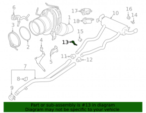 Front muffler bracket BMW 3 G20 19- 2.0T