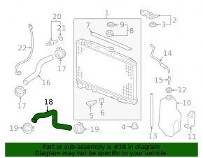 Cooling pipe lower Acura MDX 14-15