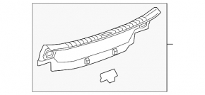 Cadillac CTS 14-19 Trunk Door Trim