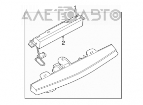 Brake light Nissan Sentra 13-19 under spoiler