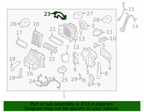 Upper turbine cooling pipe Volvo XC60 22-25 B5