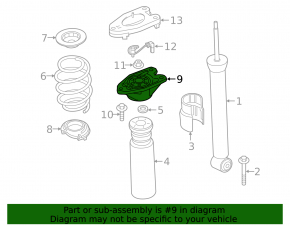 Rear left shock absorber support BMW 2 F44 20-24 AWD