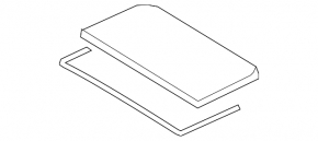 Rear panoramic glass for the Audi E-Tron 19-23 Quattro