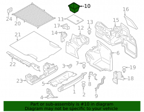 Trunk tray shallow BMW 4 F33 14-20 convertible