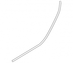 Door seal rear right BMW 7 G12 16-22 bottom