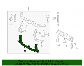 Lower TV bar for Lexus RX300 98-03