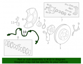 ABS sensor front right Honda CRV 17-22