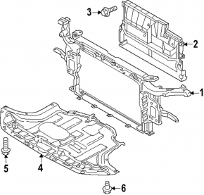 Hyundai Kona 23-25 Electric TV Radiator Panel