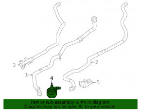 Additional cooling pump for BMW 5 G60 24-26 540i