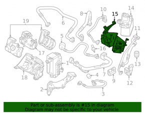 Bracket for air conditioning system cooler with valve BMW i4 22-26