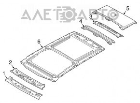 Roof metal Kia Sorento 16-20 for panorama