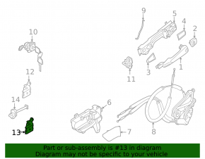 Upper Front Right Door Hinge Nissan Rogue 21-24