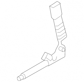 Kia Optima 16-20 passenger seat belt tensioner, black