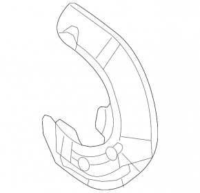 Brake Disc Cover Front Right Porsche Cayenne 958 11-17