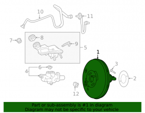 Mercedes A-class V177 19-22 vacuum booster
