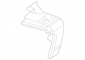 Bonnet release handle from Mercedes W167 GLE 350 450 20-23 interior