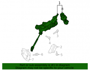 Mazda3 03-09 steering column